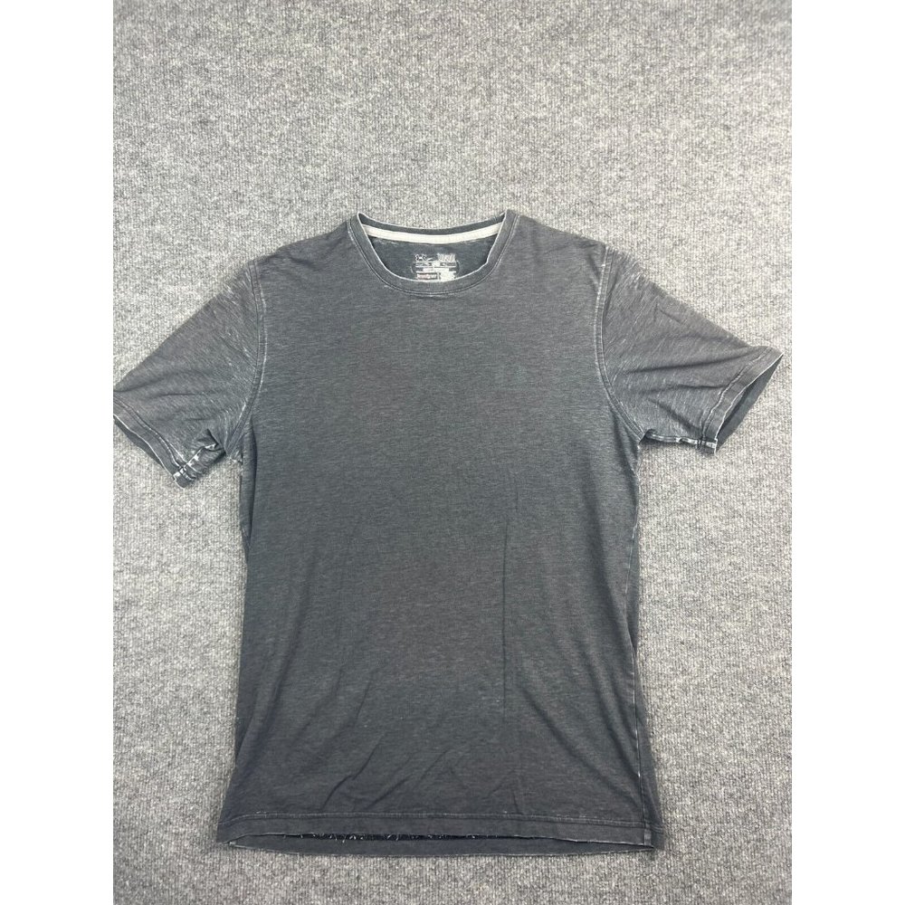 Under Armour Heat Gear T Shirt Men's Large Gray Short Sleeve Loose Distressed